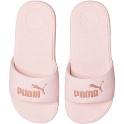 Klapki damskie Puma Cool Cat 2.0 Wns Puma Black-Rose Gold. Czerwone klapki damskie Puma, bez wzorów, z materiału, bez obcasa. Za 79.00 zł.