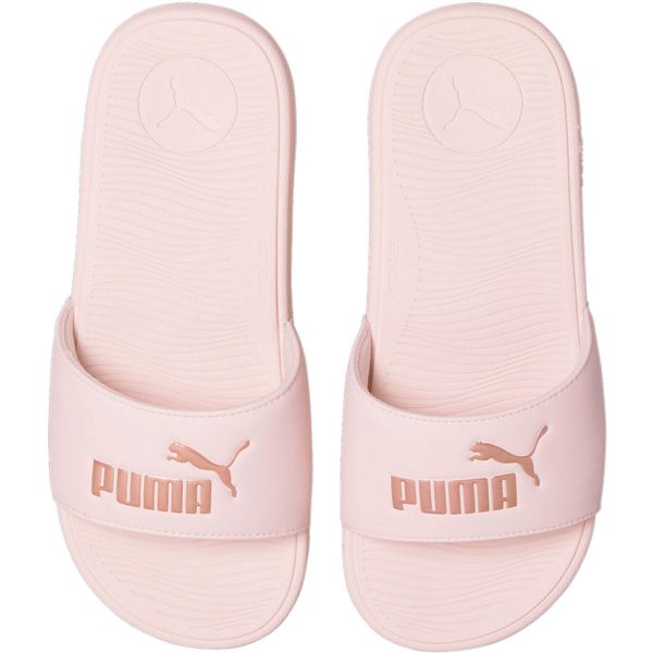 Klapki damskie Puma Cool Cat 2.0 Wns Puma Black-Rose Gold. Czerwone klapki damskie Puma, bez wzorów, z materiału, bez obcasa. Za 79.00 zł.