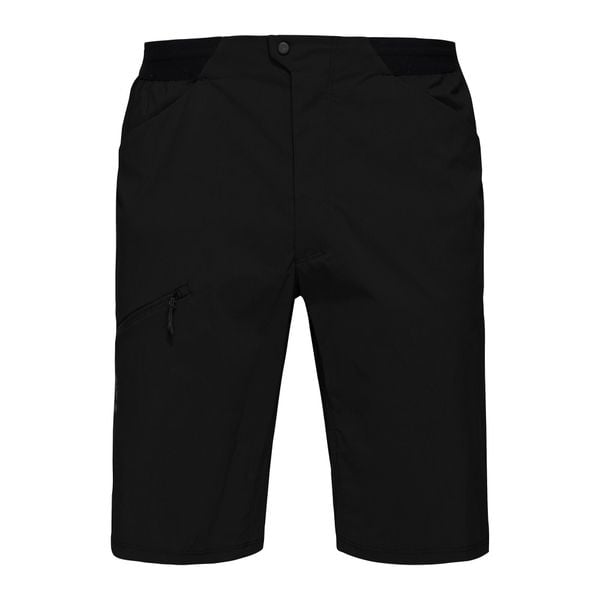 Spodenki trekkingowe męskie Haglöfs L.I.M Fuse. Czarne szorty męskie Haglöfs, bez kołnierzyka. W wyprzedaży za 261.40 zł.