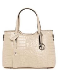 Lia Biassoni Skórzana torebka "Acco" w kolorze beżowym - 32 x 22 x 12 cm rozmiar: onesize. Brązowe torebki klasyczne damskie Lia Biassoni, bez wzorów, z materiału, bez dodatków. Za 304.99 zł.