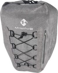 M-WAVE Suburban Carry torba na bagażnik 25 L wodoodporna szara. Zielone torebki klasyczne damskie M-WAVE, bez wzorów, z nylonu, z nadrukiem, bez dodatków. Za 348.20 zł.