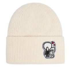 Czapka KARL LAGERFELD. Białe czapki zimowe damskie Karl Lagerfeld. Za 299.99 zł.