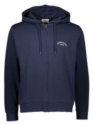 Jack & Jones Bluza "College" w kolorze granatowym rozmiar: XL. Niebieskie bluzy z kapturem męskie Jack & Jones, xl. Za 114.17 zł.