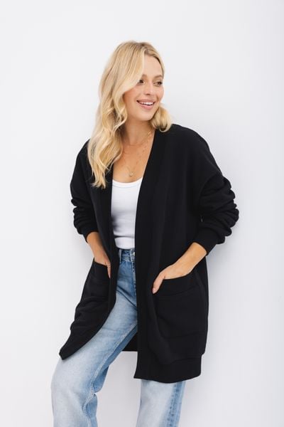 BLUZA DELIA CZARNA S - Flawless. Czarne bluzy bez kaptura damskie Flawless, s, z bawełny. Za 252.00 zł.