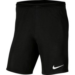 Spodenki Piłkarskie Męskie Nike Dry Park III. Czarne szorty męskie Nike, bez kołnierzyka. Za 69.99 zł.