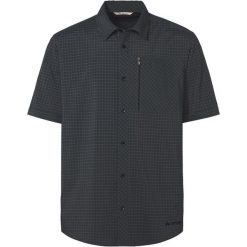 Koszula M Seiland Shirt IV. Czarne koszule męskie Vaude, na lato, l, bez wzorów, z materiału, bez kołnierzyka, bez ramiączek. Za 339.00 zł.