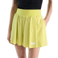 Damskie spódnico-spodenki Mouratoglou Apparel. Żółte szorty damskie MOURATOGLOU, bez wzorów, z materiału, eleganckie. Za 243.50 zł.