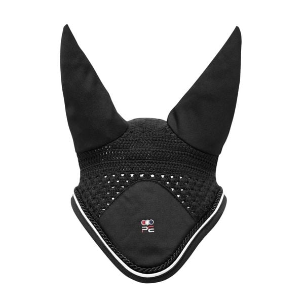 Czapka z muchą dla koni Premier Equine. Czarne krawaty i muchy męskie PREMIER EQUINE, bez wzorów, eleganckie. Za 217.50 zł.