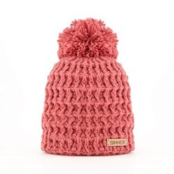 Czapka SINNER Nordic II Beanie, czerwona, unisex. Czerwone czapki zimowe damskie SINNER. Za 200.00 zł.