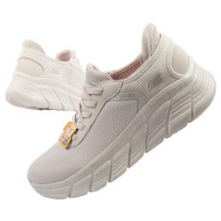 Buty sportowe damskie Skechers Bobs B Flex SLIP-INS. Brązowe buty sportowe na co dzień damskie Skechers, bez wzorów. Za 339.00 zł.