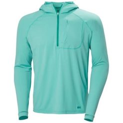 Bluza z kapturem pół-zippem Helly Hansen Shine Solen. Zielone bluzy z kapturem męskie Helly Hansen, xl, z elastanu. Za 422.00 zł.