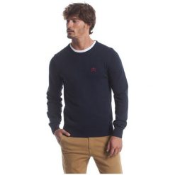 Polo Club C.H.A sweter męski M ciemnoniebieski. Niebieskie swetry męskie Polo Club C.H..A, m, bez wzorów, bez kołnierzyka. W wyprzedaży za 191.00 zł.