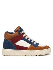 Geox Sneakersy J Theleven J46LDC 05422 C1MD6 D Brązowy. Brązowe trampki i tenisówki chłopięce Geox, bez wzorów, ze skóry, bez zapięcia. Za 249.99 zł.