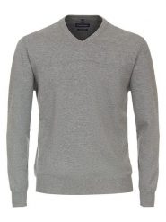 CASAMODA Sweter w kolorze szarym rozmiar: L. Szare swetry męskie CASAMODA, l, bez wzorów, z bawełny, bez kołnierzyka. Za 113.63 zł.
