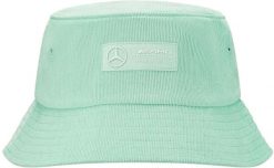 Czapka Bucket Mercedes Mapf1 Fw Retro Cord, miętowo-zielona. Zielone czapki męskie Erima, na lato, bez wzorów, z materiału, eleganckie. Za 182.99 zł.