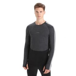 Koszulka Termoaktywna Męska Icebreaker ZoneKnit 125 LS Crewe. Szare bielizna termoaktywna męska Icebreaker, m, bez wzorów. Za 239.99 zł.