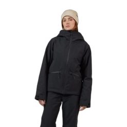 Damska ocieplana kurtka narciarska Rossignol Rochrun. Czarne kurtki narciarskie i snowboardowe damskie Rossignol, bez wzorów, bez kaptura, narciarskie. Za 1,155.99 zł.