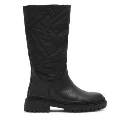 Kozaki Lasocki. Czarne kozaki damskie Lasocki, bez obcasa, na płaskiej podeszwie. Za 299.99 zł.