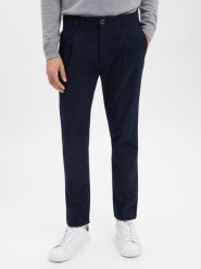 Finshley & Harding Męskie spodnie plisowane - Todd Mężczyźni niebieski jednolity, 32-32. Niebieskie spodnie materiałowe męskie Finshley & Harding, bez wzorów. Za 349.95 zł.