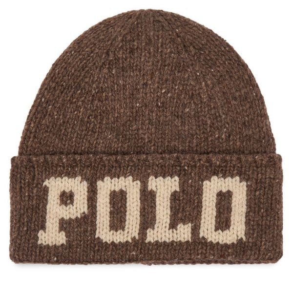 Czapka Polo Ralph Lauren. Brązowe czapki męskie Polo Ralph Lauren, na zimę, bez wzorów. Za 519.99 zł.