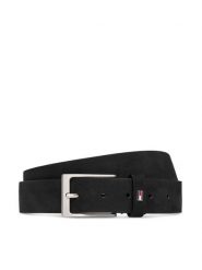 Tommy Hilfiger Pasek Layton 3.5 Nubuck AM0AM15047 Czarny. Czarne paski męskie Tommy Hilfiger, bez wzorów, z nubiku. Za 249.99 zł.