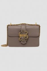 JUST CAVALLI Torebka damska w kolorze taupe Iconic Snakes Style 8. Brązowe torebki klasyczne damskie Just Cavalli, bez wzorów, ze skóry ekologicznej, bez dodatków. W wyprzedaży za 587.99 zł.