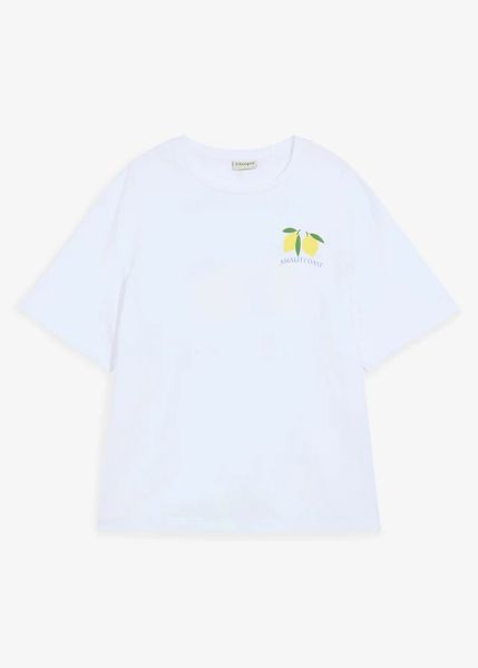 T-shirt z czystej bawełny organicznej, loose fit. Białe t-shirty męskie bonprix, m, bez wzorów, z bawełny, bez kołnierzyka. Za 52.99 zł.