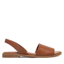 Sandały Lasocki. Brązowe sandały damskie Lasocki, bez wzorów, bez obcasa, na płaskiej podeszwie. Za 139.99 zł.