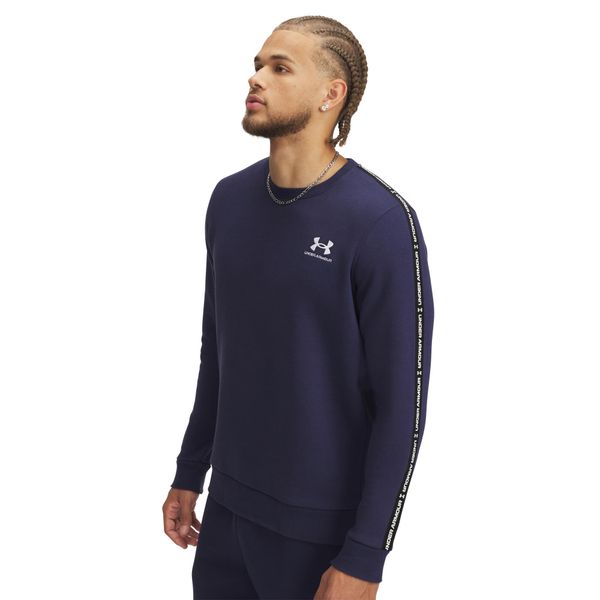 Męska regularna bluza casualowa (Granatowa/Biała). Białe bluzy z kapturem męskie Under Armour, l, z bawełny. Za 302.00 zł.