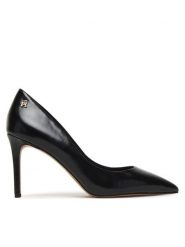 Tommy Hilfiger Szpilki Essential Pointed Pump FW0FW09362 Czarny. Czarne szpilki Tommy Hilfiger, bez wzorów, ze skóry, bez obcasa. Za 569.99 zł.