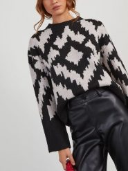 LA Angels Sweter w kolorze czarno-białym rozmiar: L. Białe swetry klasyczne damskie LA Angels, l, bez kołnierzyka. Za 148.95 zł.