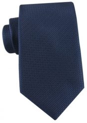 Jednokolorowy Krawat Granatowy, Drobna Faktura Tkaniny - Alties. Niebieskie krawaty i muchy męskie Alties, bez wzorów, z tkaniny, eleganckie. Za 55.00 zł.