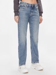 Calvin Klein Jeans Jeansy Low Rise Straight J20J222437 Granatowy Straight Fit. Niebieskie jeansy damskie Calvin Klein Jeans. Za 449.99 zł.