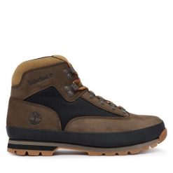 Trapery Timberland. Brązowe buty zimowe męskie Timberland, bez zapięcia. Za 659.99 zł.