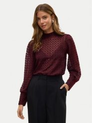 Vero Moda Bluzka Becca 10302894 Fioletowy Regular Fit. Fioletowe bluzki damskie Vero Moda, l, bez wzorów, z syntetyku, bez ramiączek. Za 109.99 zł.
