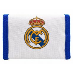 Real Madryt portfel wallet biały. Białe portfele męskie Real Madrid, bez wzorów, z materiału. Za 59.00 zł.