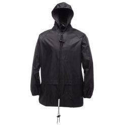 Kurtka Outdoor Męska Classics Stormbreak Wodoodporna. Czarne kurtki męskie Regatta, m, bez wzorów, z materiału, z kapturem. Za 114.99 zł.