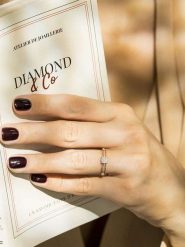 DIAMOND & CO Złoty pierścionek "La Promise" z diamentami rozmiar: 60. Białe pierścionki damskie Diamond & Co, z diamentem, złote. Za 1,644.99 zł.