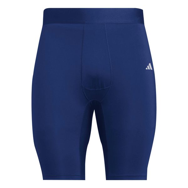 Podspodenki męskie adidas Techfit Tight. Niebieskie szorty męskie Adidas, bez wzorów, z elastanu. Za 90.99 zł.