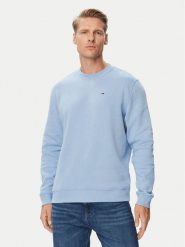 Tommy Jeans Bluza DM0DM20741 Niebieski jasny Regular Fit. Niebieskie bluzy bez kaptura męskie Tommy Jeans, m, z bawełny. Za 289.99 zł.