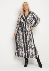 Szara Kopertowa Sukienka z Wiskozą i Paskiem w Talii Noranea. Szare sukienki damskie Born2be, na co dzień, na wiosnę, xl, bez wzorów, z wiskozy, eleganckie, bez kołnierzyka, bez ramiączek, maxi, kopertowe. W wyprzedaży za 103.99 zł.