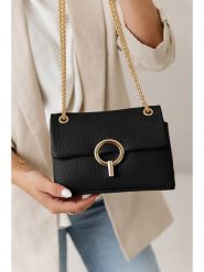 Lia Biassoni Skórzana torebka w kolorze czarnym - 21 x 14 x 8 cm rozmiar: onesize. Czarne torebki klasyczne damskie Lia Biassoni, bez wzorów, z materiału, bez dodatków. Za 217.99 zł.