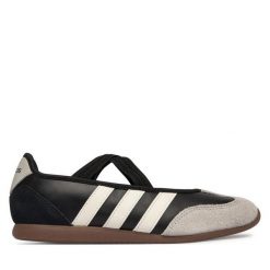 Baleriny adidas. Czarne baleriny damskie Adidas, bez wzorów, bez obcasa. Za 279.99 zł.