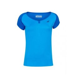 Koszulka tenisowa damska Babolat Play Cap Sleeve Top blue aster XS. Niebieskie t-shirty damskie BABOLAT, xs, bez wzorów, z materiału, bez kołnierzyka. Za 150.38 zł.