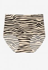 Beżowo-Czarne Majtki Bezszwowe Typu Figi z Wysokim Stanem Doliressa. Brązowe figi damskie Born2be, plus size, bez wzorów, z jeansu. Za 9.99 zł.