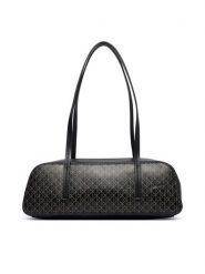 Calvin Klein Torebka Emblem Aop Bauletto LV04F3585G Czarny. Czarne torebki klasyczne damskie CALVIN KLEIN, bez wzorów, ze skóry, bez dodatków. Za 529.99 zł.