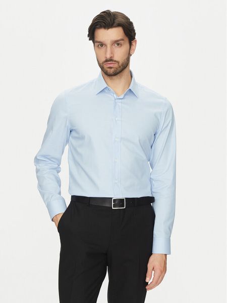 Michael Kors Koszula MK0DS01501 Błękitny Slim Fit. Niebieskie koszule męskie Michael Kors, m, bez wzorów, z bawełny, bez kołnierzyka, bez ramiączek. Za 229.99 zł.