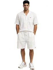 Geographical Norway Bermudy "Pifel" w kolorze białym rozmiar: XL. Białe szorty męskie Geographical Norway, bez wzorów. Za 82.99 zł.