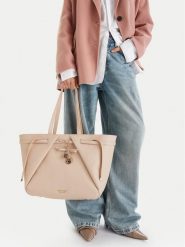 Nine West Torebka CEO-Inari-LDA8426A Beżowy. Brązowe torebki klasyczne damskie Nine West, bez wzorów, z materiału, bez dodatków. Za 249.99 zł.