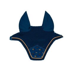 Czapka przeciw insektom dla konia z weluru Kentucky Horsewear Fly Veil Wellingto. Niebieskie czapki męskie KENTUCKY HORSEWEAR, bez wzorów, z weluru, sportowe. Za 378.00 zł.